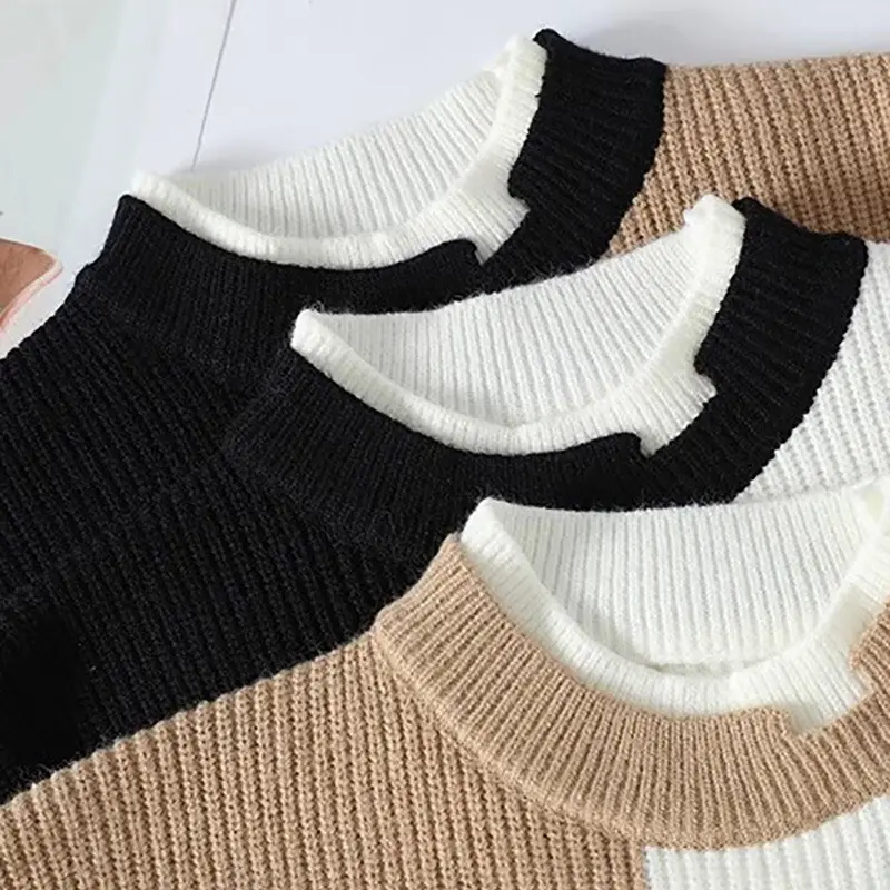 New Fashion Men O-Neck Pullovers Knitted Sweaters Man Outwear Casual Sweaters Quality Male Loose Pullovers Winter Clothing XXL