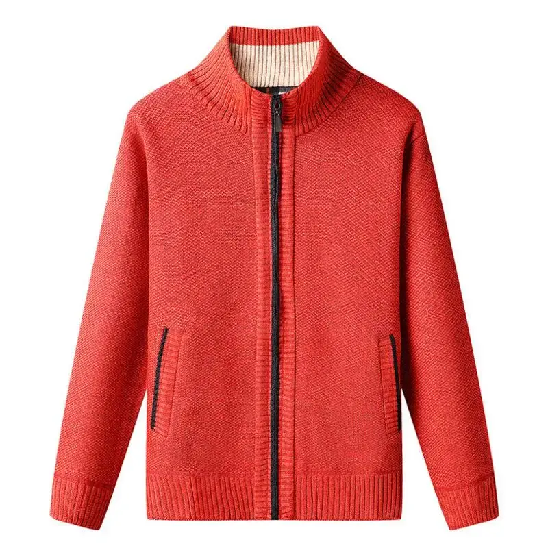 New Autumn Men Cardigans Sweatercoats Good Quality Men Thicker Warm Cardigans Sweater Jackets Outwear Casual Sweatercoats 4XL