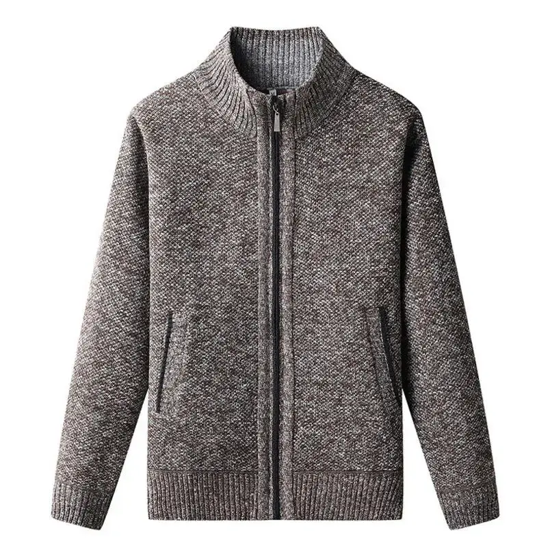 New Autumn Men Cardigans Sweatercoats Good Quality Men Thicker Warm Cardigans Sweater Jackets Outwear Casual Sweatercoats 4XL