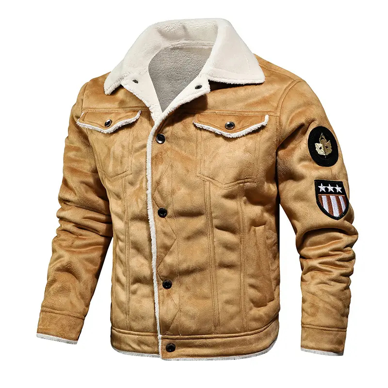 New Winter Men Leather and Fur Integrated Jackets and Coats New Fashion Male Fleece Warm Bomber Jackets Slim Fit Jaquetas 4XL