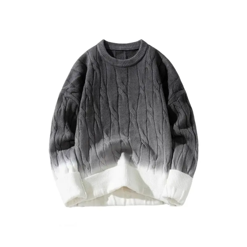 New Autumn Men O-Neck Pullovers Knitted Sweaters Outwear Casual Sweaters High Quality Male Loose Pullovers Winter Clothing XXL