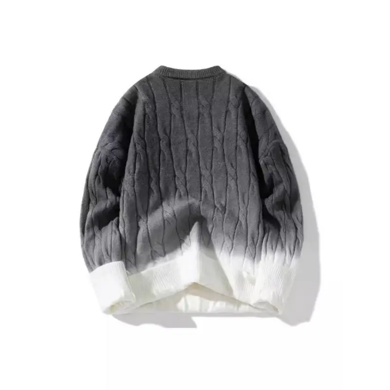 New Autumn Men O-Neck Pullovers Knitted Sweaters Outwear Casual Sweaters High Quality Male Loose Pullovers Winter Clothing XXL