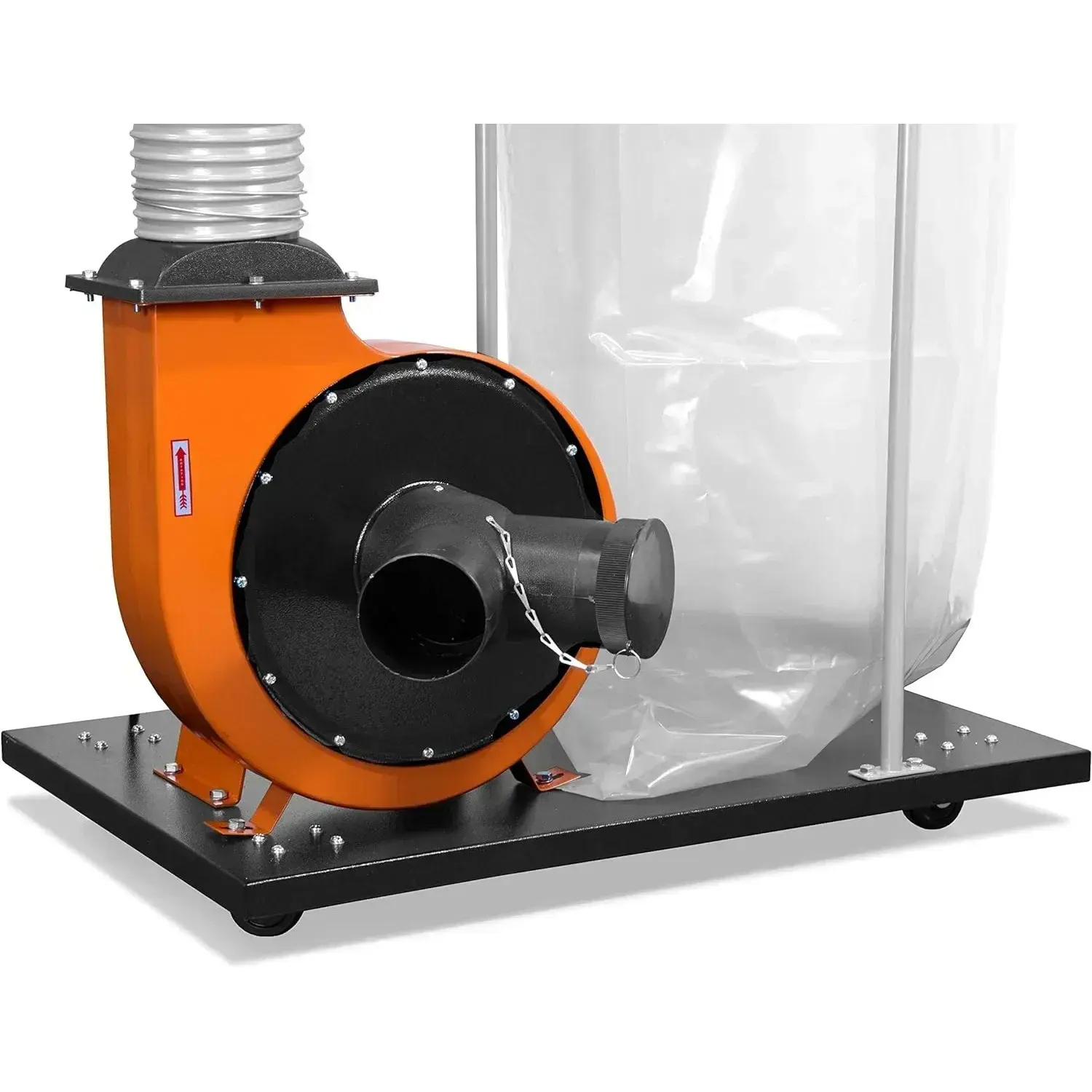 DC1300 1,300 CFM 14-Amp 5-Micron Woodworking Dust Collector with 50-Gallon Collection Bag and Mobile Base , Black