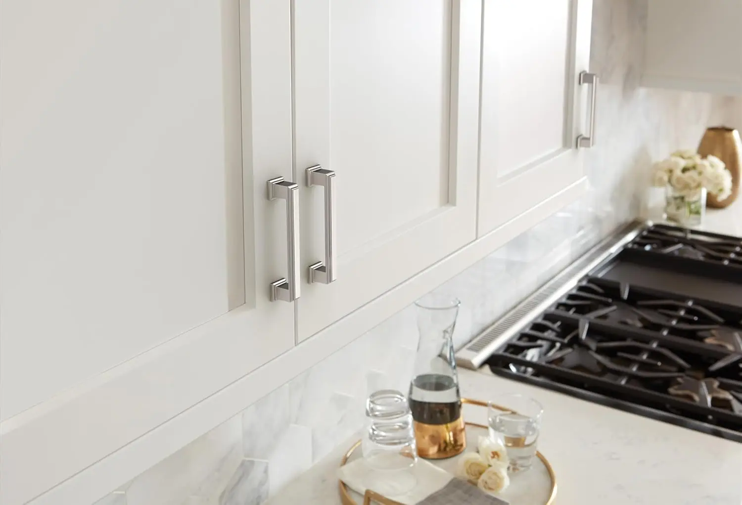 BP36759PN | Appoint 3-3/4 inch (96mm) Center-to-Center Polished Nickel Cabinet Pull | Kitchen Cabinet Hardware | Furniture
