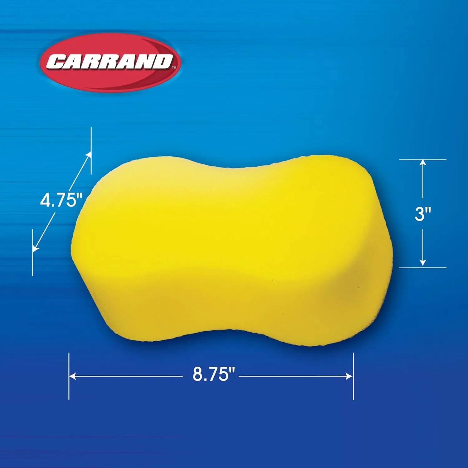 40102 8.75" x 4.75" x 3" Giant Bone Sponge, Durable, Yellow