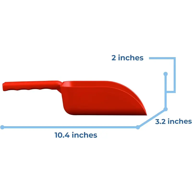 Vikan Remco 63004 Color-Coded Plastic Hand Scoop - BPA-Free Food-Safe Kitchen Utensils, Restaurant and Food Service