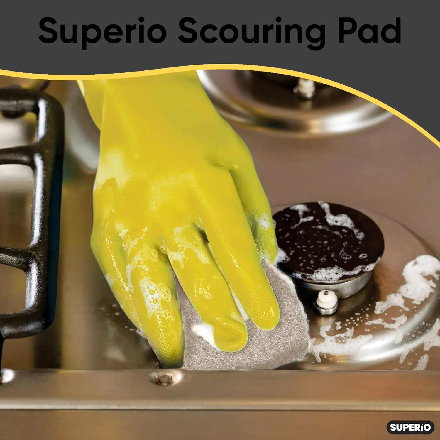 Heavy Duty scouring Pads Non-Scratching Scrubber, Non-Scratch Cleaning Scrub Pads, Eco-Friendly Reusable Kitchen Scrubbing