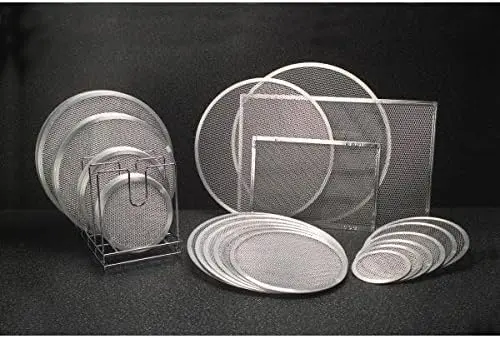 18710 Pizza Screen, 10" Length, 10" Width, Silver