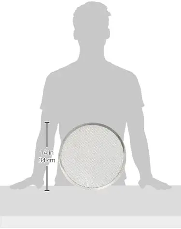 18710 Pizza Screen, 10" Length, 10" Width, Silver