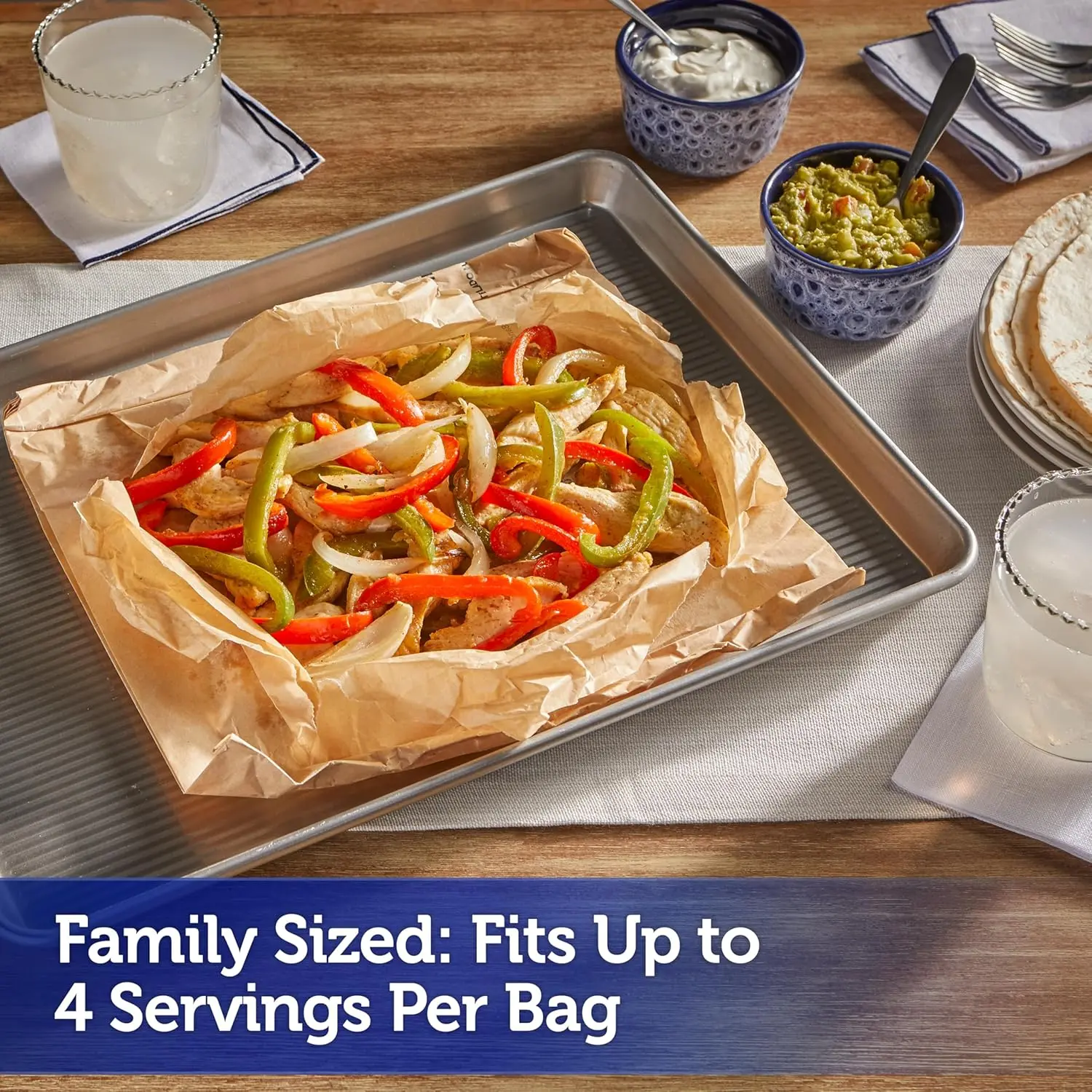 Kitchens Parchment Cooking Bags, Family Size, Non-Stick Parchment Cooking Bags for the Oven and Microwave, Oven-Safe up