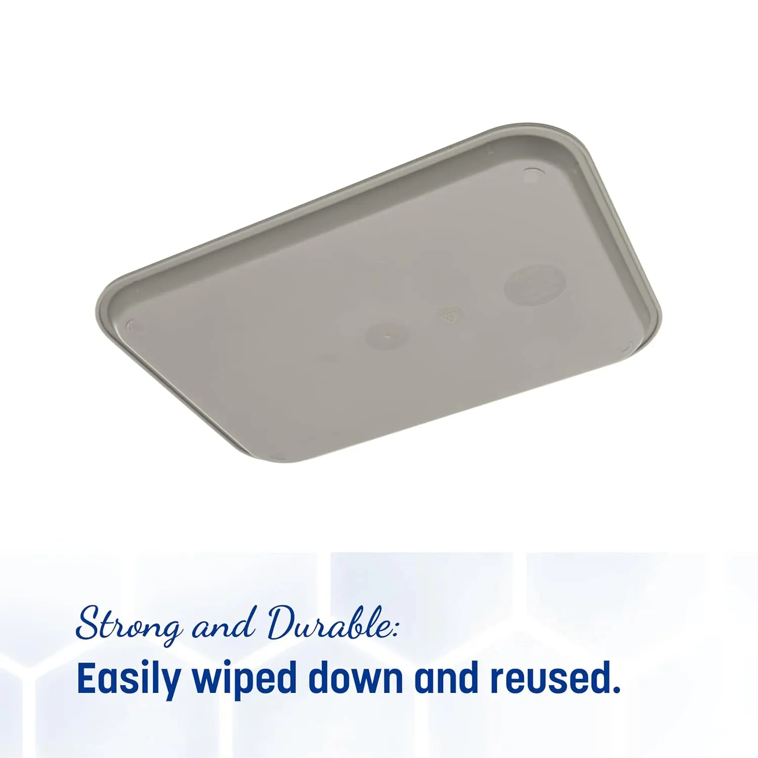 CT121623 Café Standard Cafeteria / Fast Food Tray, 12" x 16", Gray