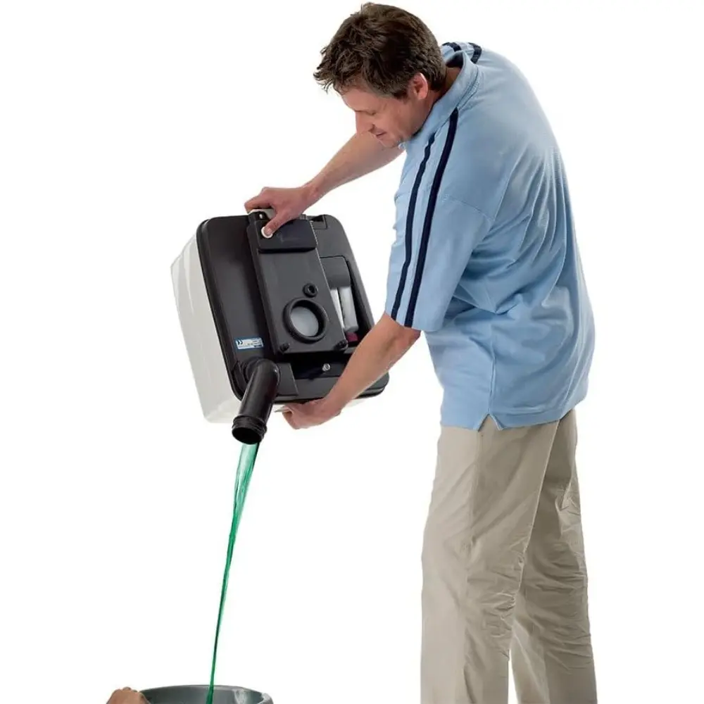 Porta Potty, Portable Toilet, Camping/Caravans/Motorhomes, Lightweight and Easy to Clean, 38.3 x 41.3 x 42.7 cm