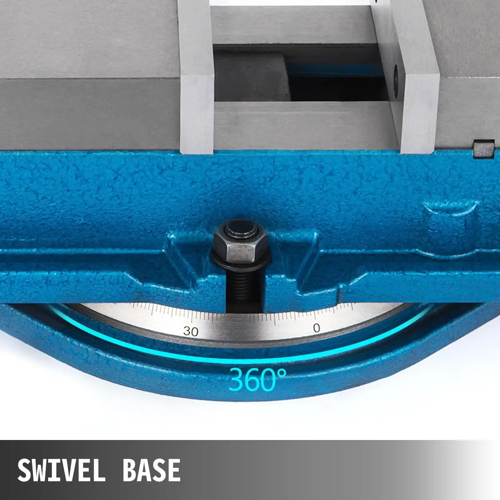 3 Inch Heavy Duty Milling Vise Bench Clamp High Precision Clamping Vise 3 Inch Jaw Width with 360 Degree Swiveling Base CNC