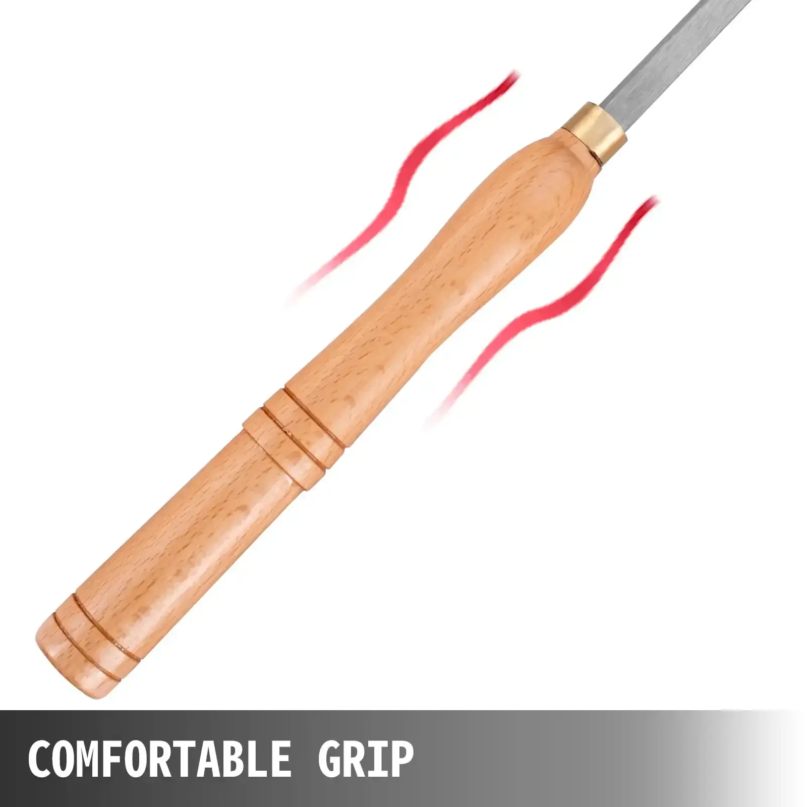 Wood Turning Tools for Lathe 4 pcs Set, Carbide Lathe Tools with Diamond Shape, Round, Square Cutters
