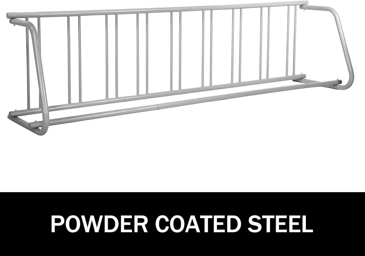 111" Length Floor Bike Rack, 9 Holders All-Steel Grid Bike Rack, Single-Side Storage Stand for Garages Streets Yards