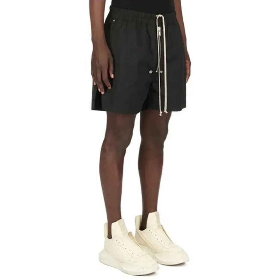 2025 Men Summer Shorts Black Loose Casual Shorts RO Style Wide Leg Shorts Streetwear Harajuku Hip Hop Shorts Male