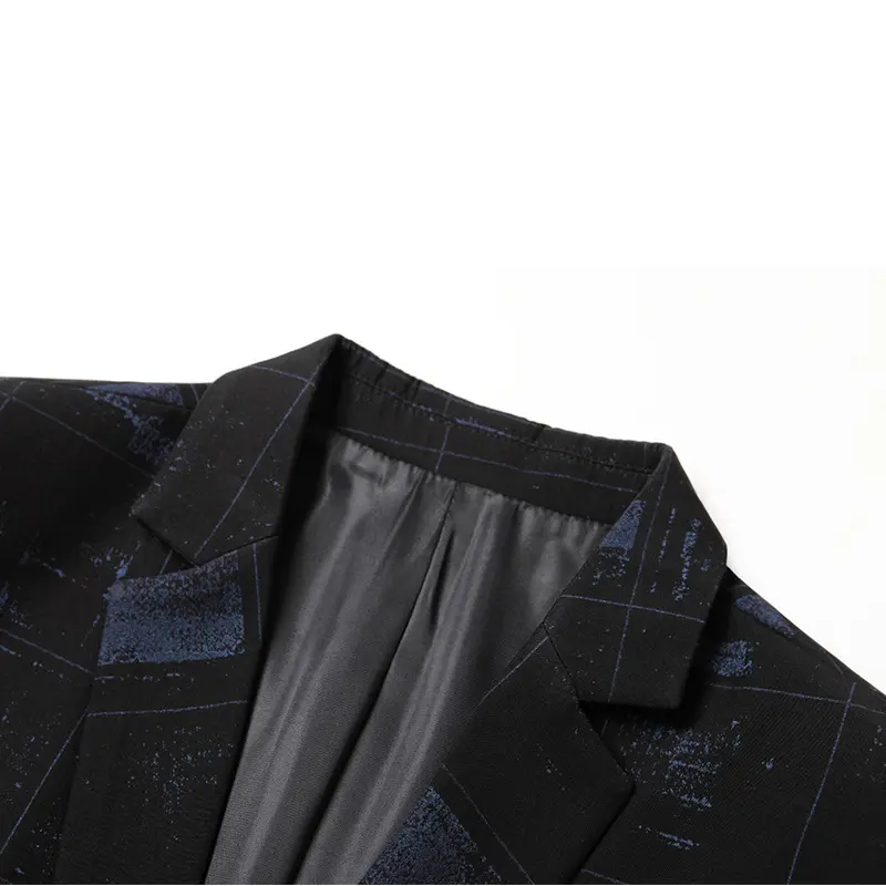 Men Plaid Blazers Jackets Slim Fit Business Casual Suits Coats High Quality Male Spring Autumn Blazers Jackets Coats Size 4XL