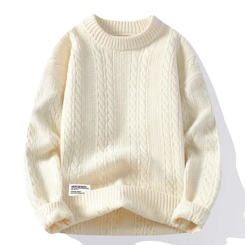 New Spring Men O-neck Sweaters Knitted Pullovers Man Outwear Loose Casual Sweaters Good Quality Male Streetwear Pullovers 4XL