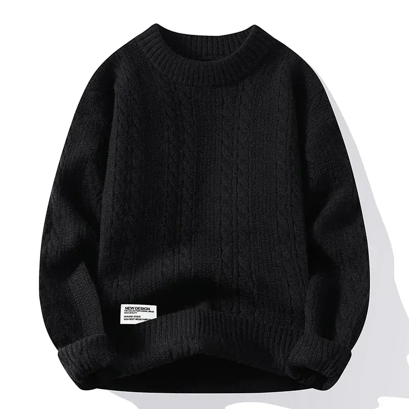 New Spring Men O-neck Sweaters Knitted Pullovers Man Outwear Loose Casual Sweaters Good Quality Male Streetwear Pullovers 4XL
