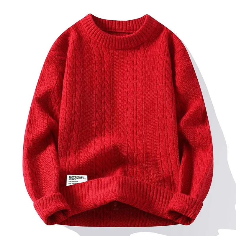 New Spring Men O-neck Sweaters Knitted Pullovers Man Outwear Loose Casual Sweaters Good Quality Male Streetwear Pullovers 4XL