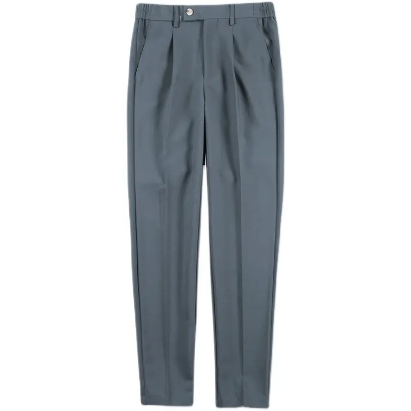 Men Slim British Style Suits Pants Business Casual Trousers Male Solid Fit Trousers High Quality Man Formal Wear Suit Pants 36