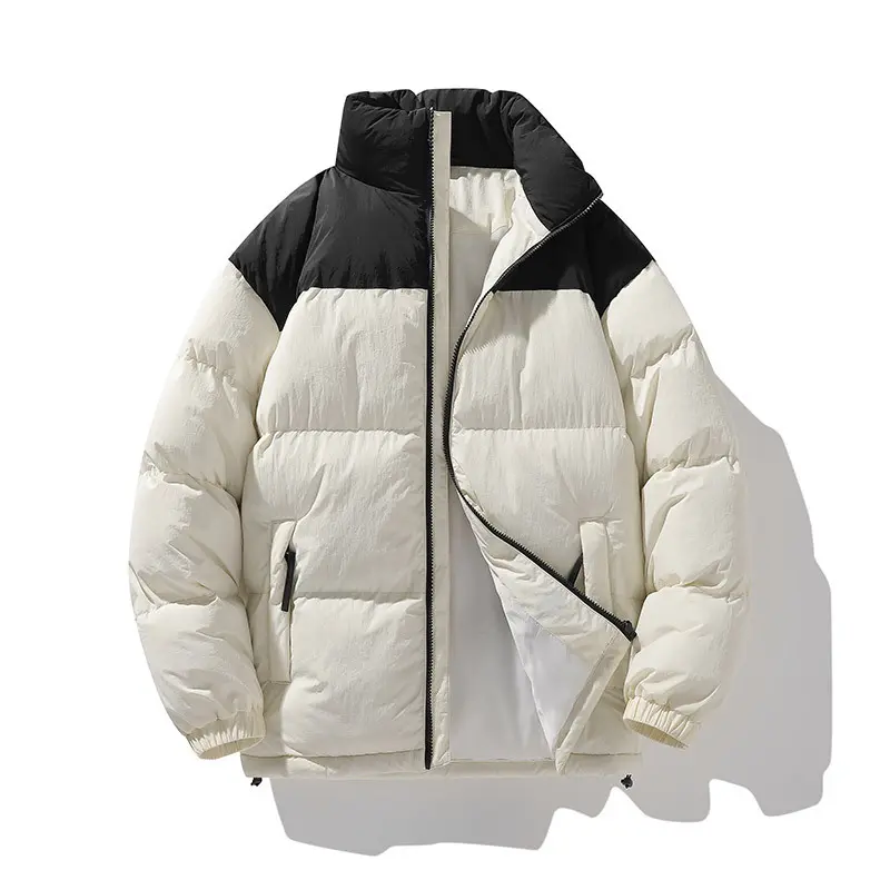New Fashion Couple Loose Casual Down Jackets Parkas Men Stand Collar Winter Coats Quality Male Thicker Warm Parkas Size 3XL