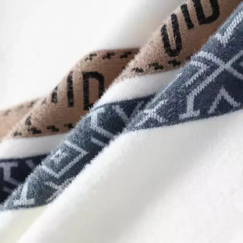 New Fashion Men O-Neck Loose Pullovers Knitted Sweaters Man Outwear Casual Sweaters Quality Male Pullovers Winter Clothing XXL