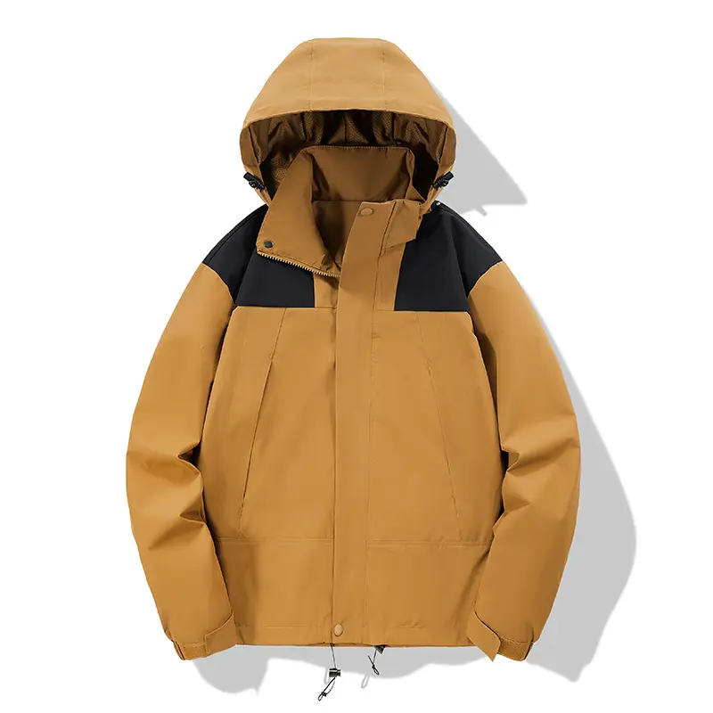 New Men Outdoor Hooded Windproof Mountaineering Coats Jackets Male Multiple Pockets Casual Thin Coats Couples Jackets Size 3XL