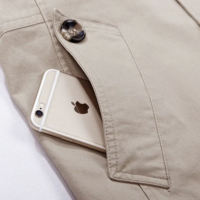 New Spring Autumn Men Hooded Casual Trench Coats Long Jackets High Quality Male Cotton Business Casual Trench Jackets Size 5XL
