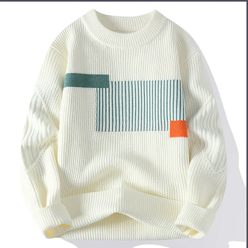 New Fashion Men O-Neck Knitted Sweaters Man Outwear Casual Pullovers Quality Male Loose Lazy Pullovers Winter Clothing Size 3XL