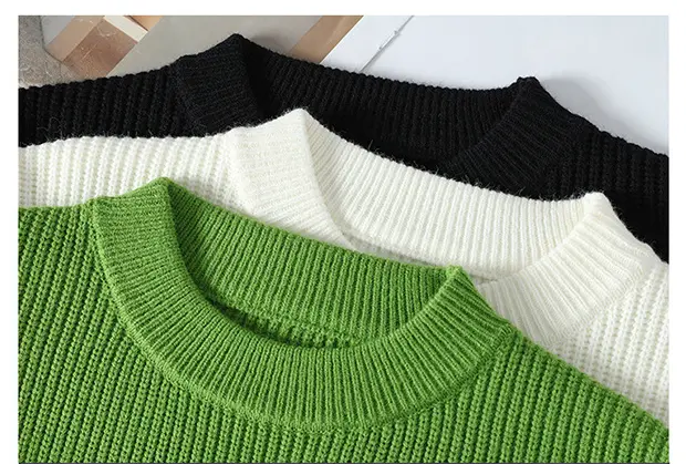 New Fashion Men O-Neck Knitted Sweaters Man Outwear Casual Pullovers Quality Male Loose Lazy Pullovers Winter Clothing Size 3XL
