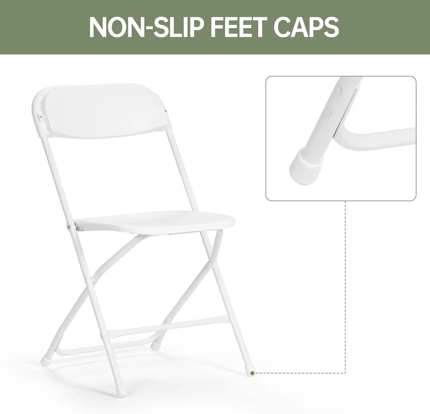 30 PCS Plastic Folding Chair, Portable Commercial Chair, 350 LB Capacity Premium Plastic Folding Chairs, Folding Chair