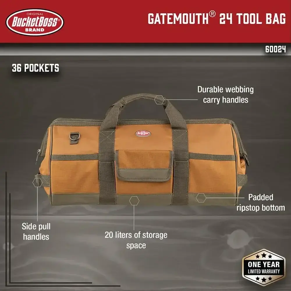 Tool Bag,Longboy,16 Pocket,24X10X10