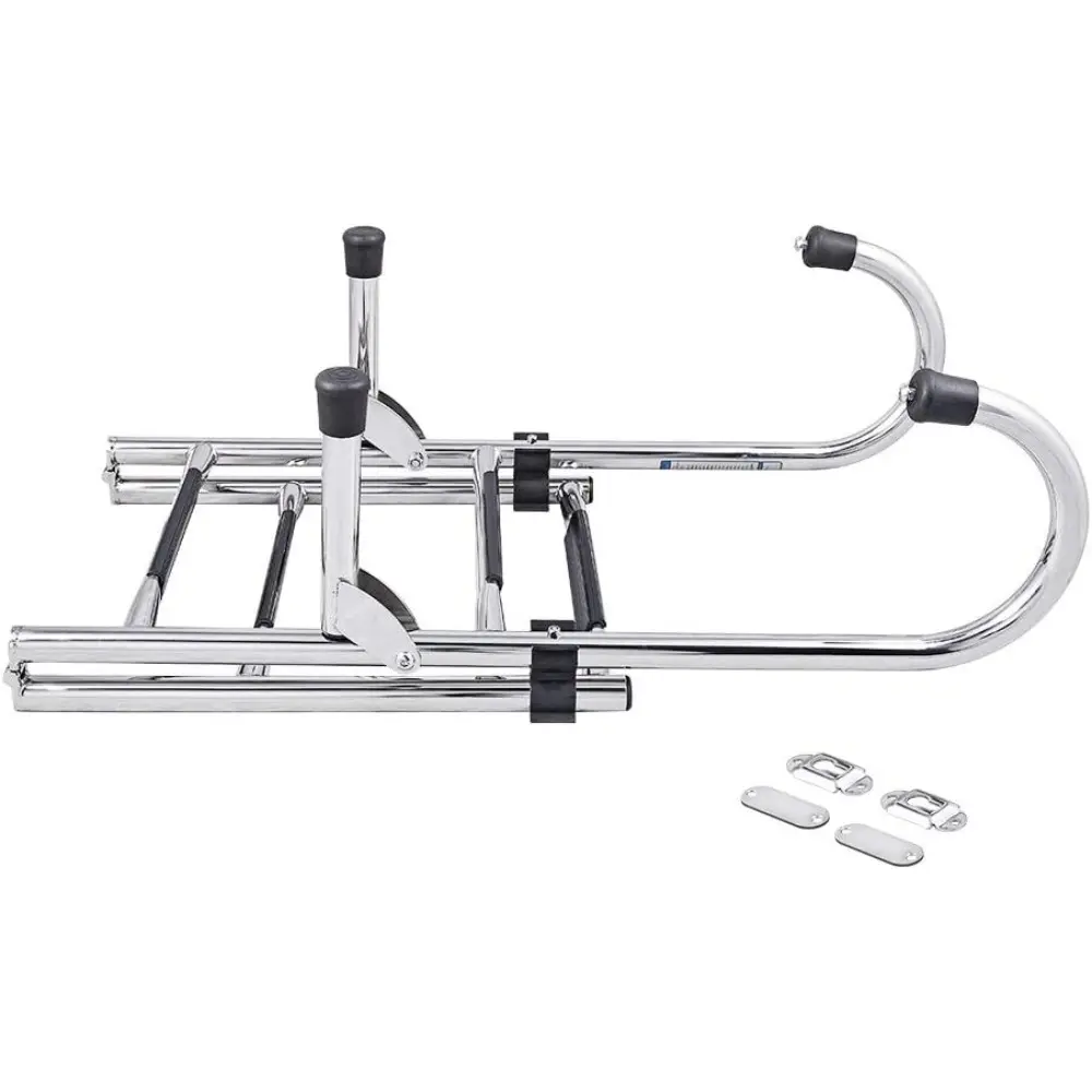 - B00367 5-Step Gunwale-Mounted Removable Ladder | Marine 304 Stainless Steel Heavy-Duty Boarding Ladder | Corrosion-Resistant
