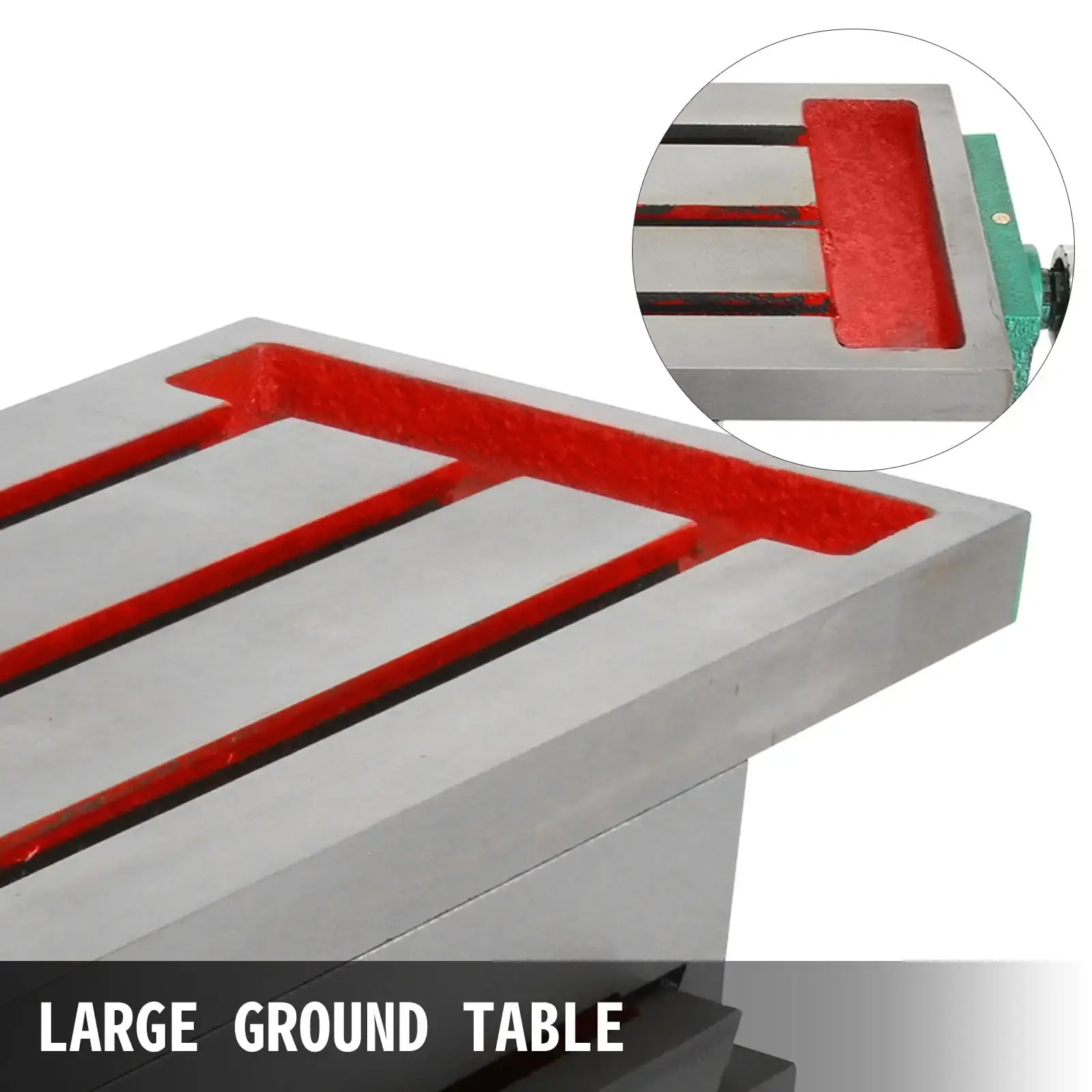 Milling Working Table 17.7 X 6.7 inch, Compound Milling Machine Work Table 2 Axis 4 Ways Move