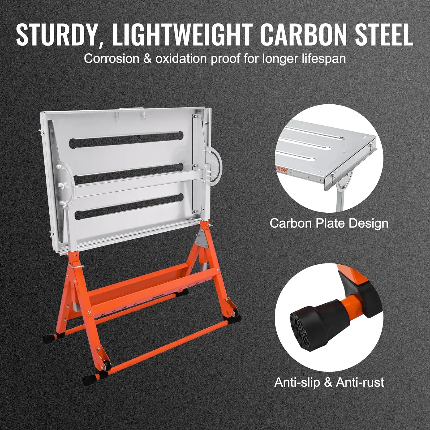 Welding Table Foldable 30"x20", Welding Workbench Table 400lbs Load Capacity Steel on Wheels