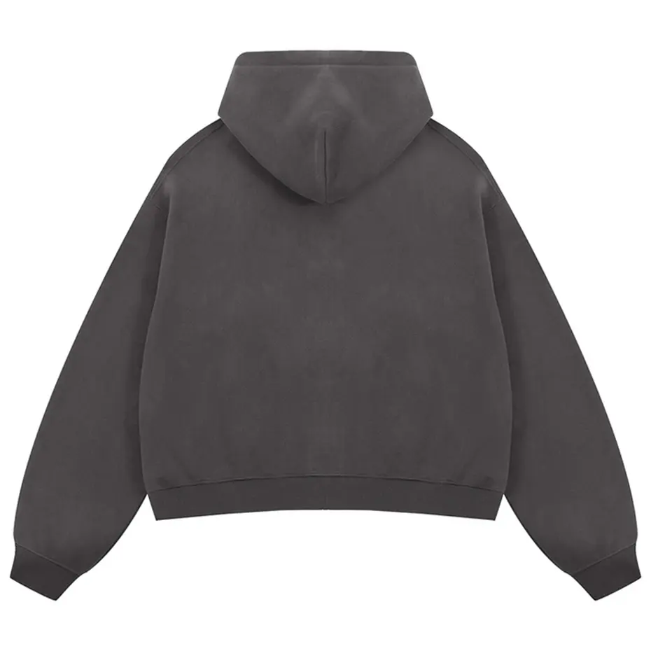 Harajuku Oversized Hoodies Jackets Men Solid Loose Plush Hooded Sweatshirts Jackets Streetwear Hip Hop Hoodies