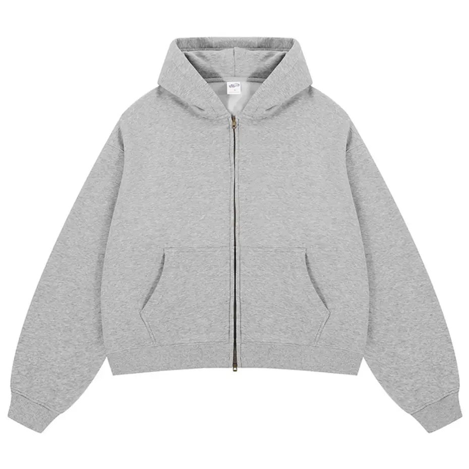 Harajuku Oversized Hoodies Jackets Men Solid Loose Plush Hooded Sweatshirts Jackets Streetwear Hip Hop Hoodies
