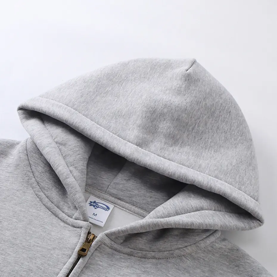 Harajuku Oversized Hoodies Jackets Men Solid Loose Plush Hooded Sweatshirts Jackets Streetwear Hip Hop Hoodies