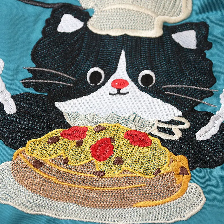 Funny Cats Splicing Shirts Japanese Harajuku Oversized Shirts Long Sleeve Button Up Blouse Casual Loose Shirts