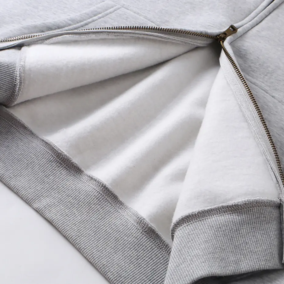 Harajuku Oversized Hoodies Jackets Men Solid Loose Plush Hooded Sweatshirts Jackets Streetwear Hip Hop Hoodies