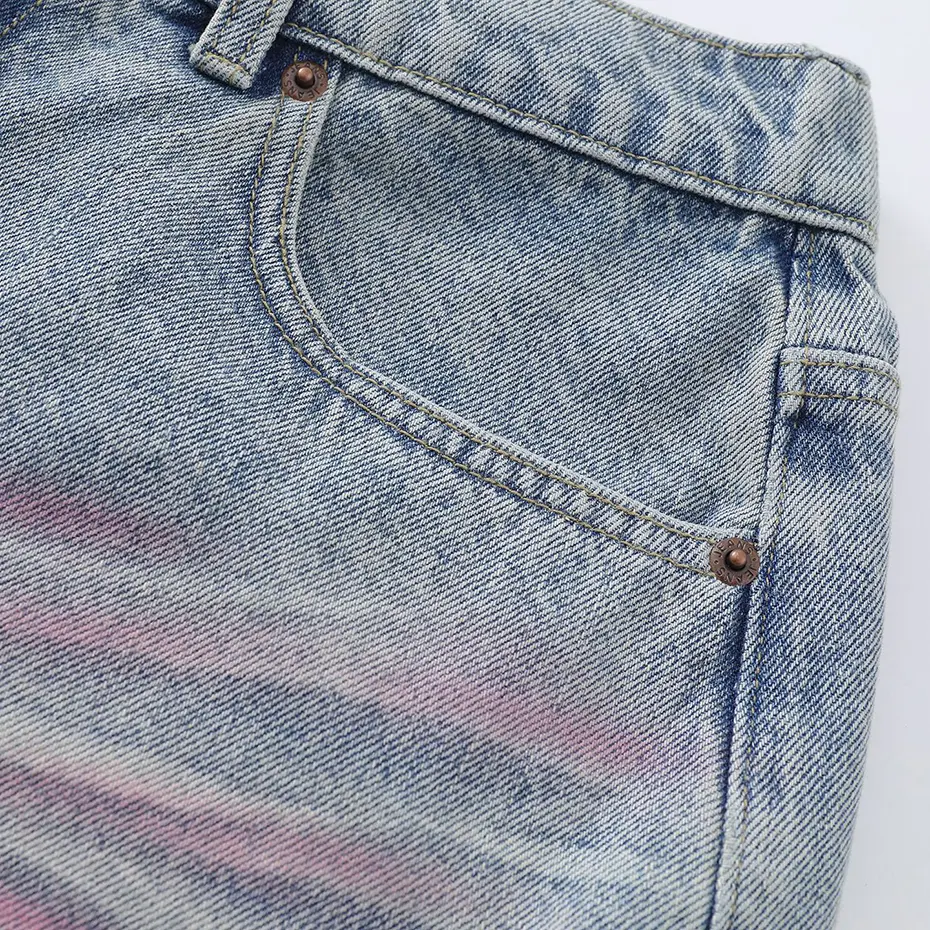 Ripped Denim Shorts Men Summer Casual Loose Blue Jeans Shorts Streetwear Harajuku Hip Hop Shorts