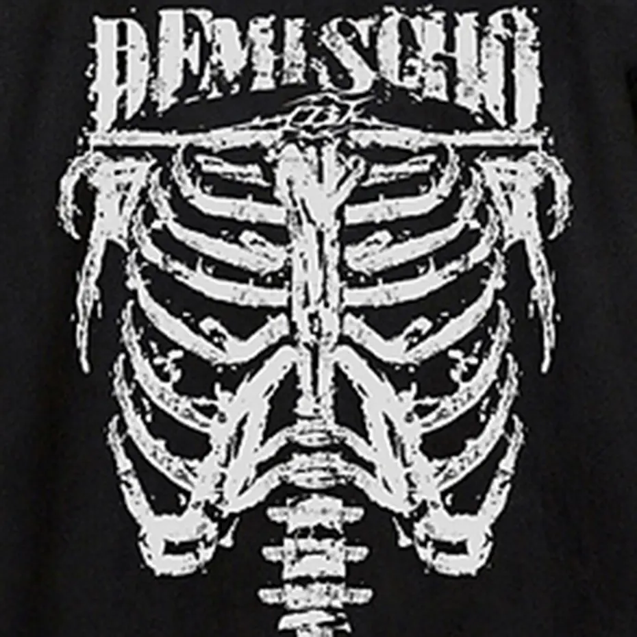 Skeleton Graphic T Shirt Men Vintage Suede Tee Tops Summer Casual Loose Tshirt Streetwear Harajuku Hip Hop Oversized T-shirts