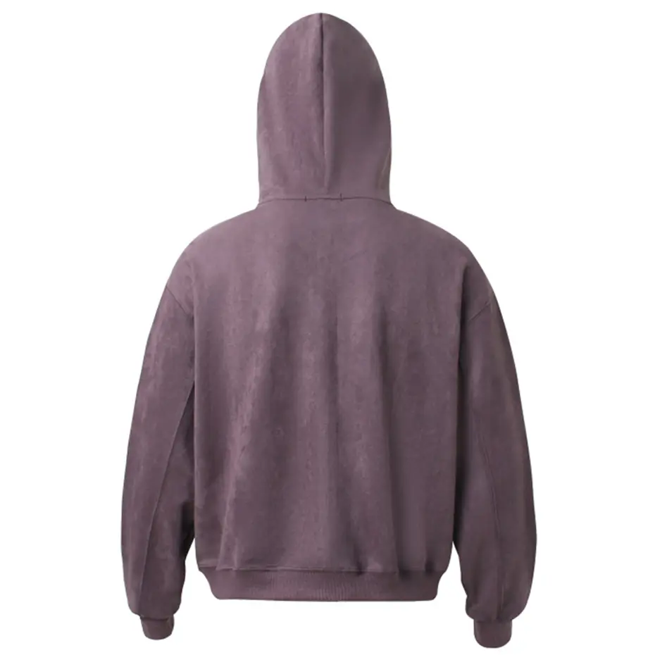 Vintage Suede Hoodies Striped Letter Printed Loose Hoodied Hoodies Jackets Streetwear Harajuku Hip Hop Hoodies Sweatshirts