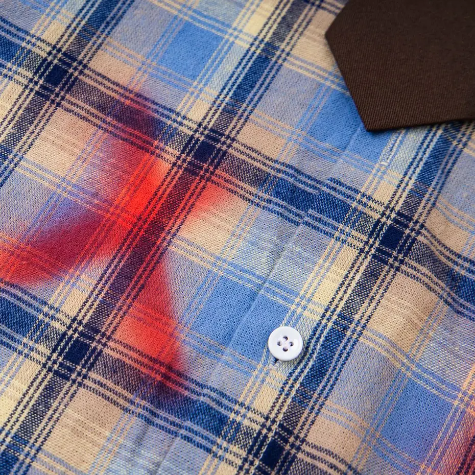 Vintage Plaid Shirts with Necktie Streetwar Harajuku Hip Hop Oversized Shirts Button Up Blouse Casual Loose Varsity Shirts