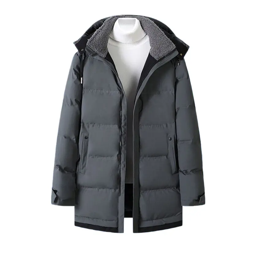 New Fashion Men Winter Hooded Long Down Jackets Warm Parkas Male Winter Coats Man Sllim Thicker Warm Down Coats Size 5XL