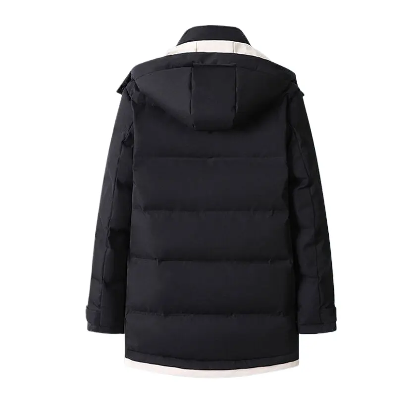 New Fashion Men Winter Hooded Long Down Jackets Warm Parkas Male Winter Coats Man Sllim Thicker Warm Down Coats Size 5XL