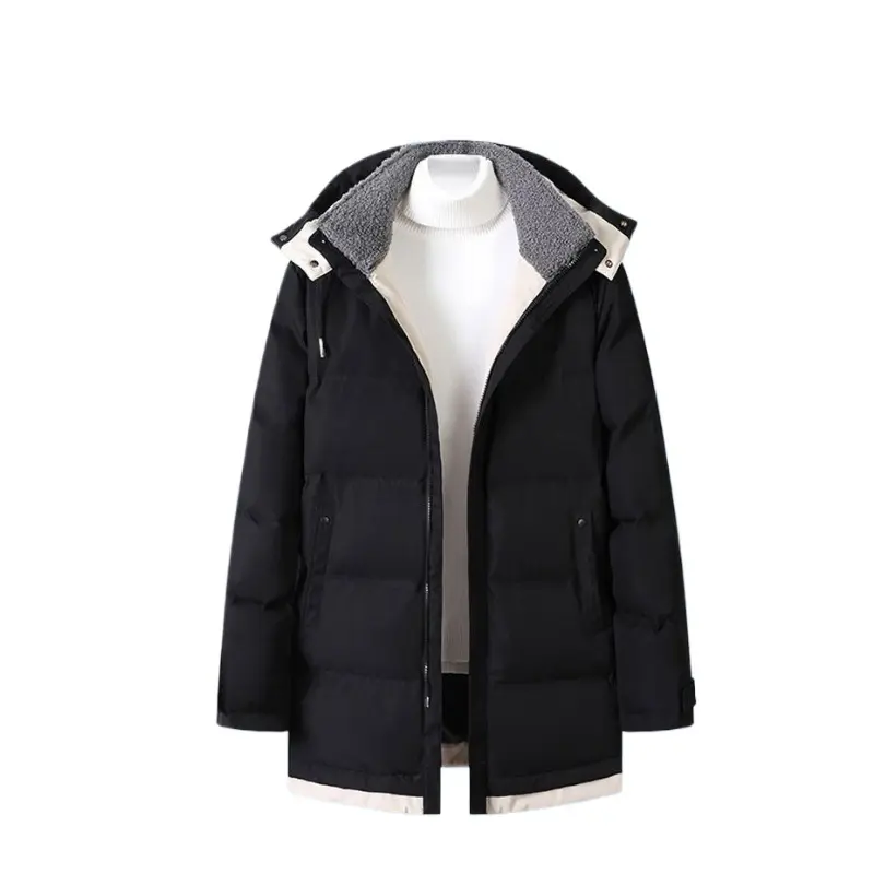 New Fashion Men Winter Hooded Long Down Jackets Warm Parkas Male Winter Coats Man Sllim Thicker Warm Down Coats Size 5XL