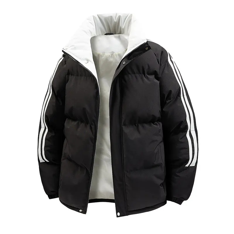 Street Wear New Fashion Men Stand Collar Casual Down Jackets Quality Male Thicker Warm Parkas Couple Loose Winter Coats Size 3XL