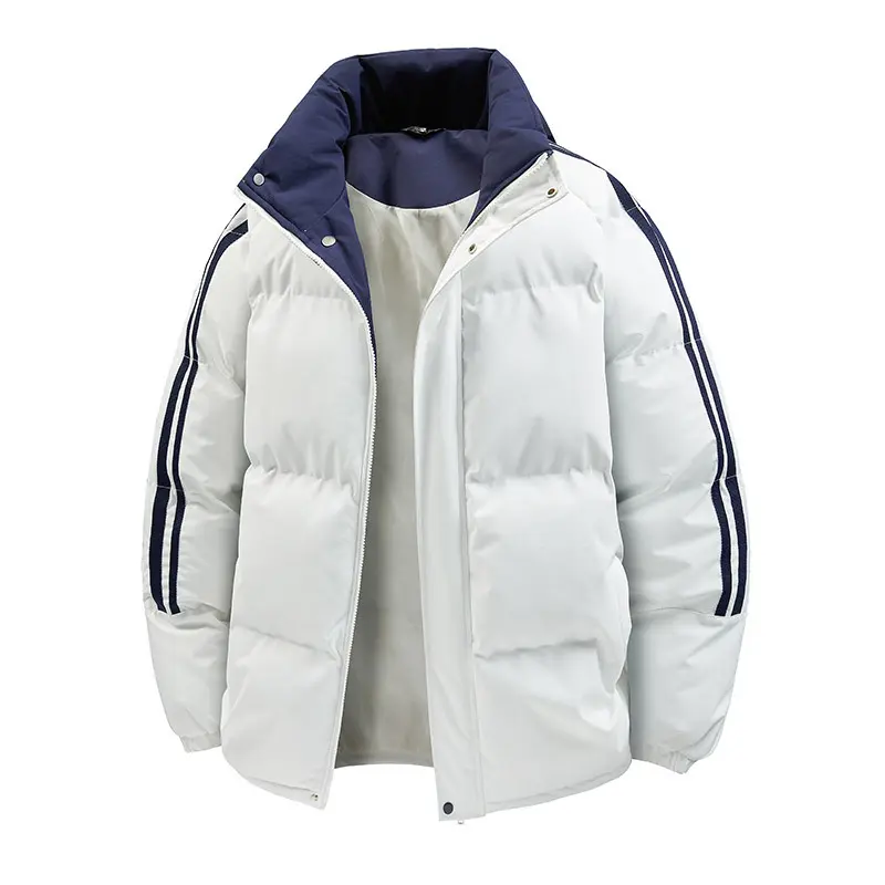 Street Wear New Fashion Men Stand Collar Casual Down Jackets Quality Male Thicker Warm Parkas Couple Loose Winter Coats Size 3XL
